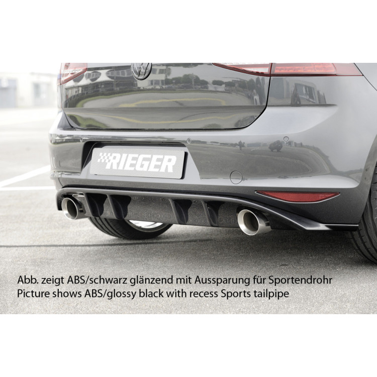 Rieger Approche arrière Golf 7 GTI / Performance Rieger Approche arrière Golf 7 GTI / Performance