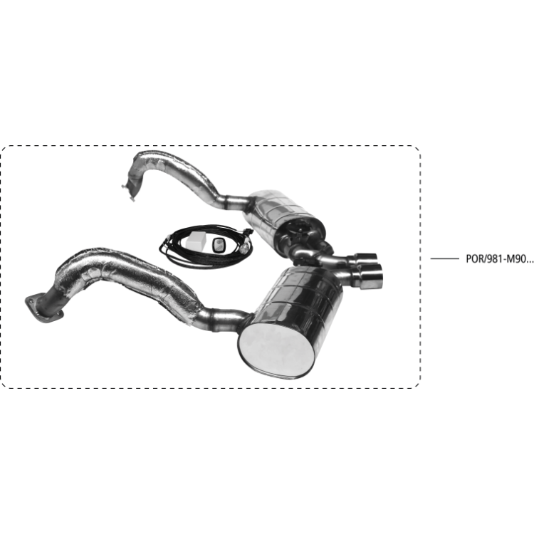 Bastuck Système d'échappement Porsche Cayman 981 3.4 L Bastuck Système d'échappement Porsche Cayman 981 3.4 L