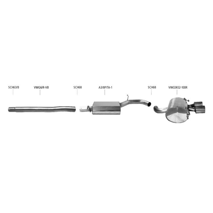 Bastuck Auspuffanlage VW Polo 6R 2.0 TSI Bastuck Auspuffanlage VW Polo 6R 2.0 TSI