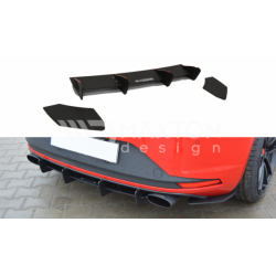 Maxton Design Heck Schürze & Diffusor L/R Seat Leon Cupra R