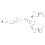 Système d'échappement 5zigen Subaru WRX STI GV 2.5 L Système d'échappement 5zigen Subaru WRX STI GV 2.5 L