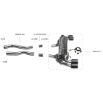 Système d'échappement Bastuck BMW 2er M240I G42 3.0 L 3.0 L Système d'échappement Bastuck BMW 2er M240I G42 3.0 L 3.0 L